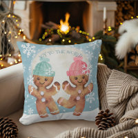 Galletas de jengibre bailando Alegría de Navidad