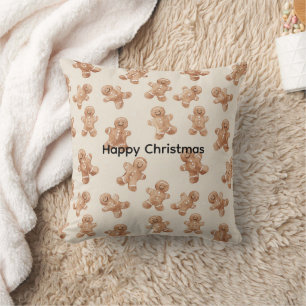 Cojín Decorativo Galletas Feliz Navidad de Jengibre