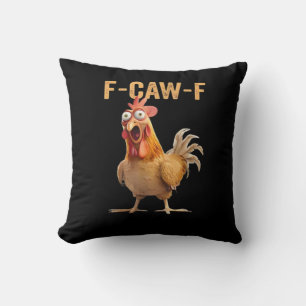 Cojín Decorativo Gallina Divertida Humor de Pollo Meme Clásico Gall
