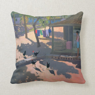 Cojín Decorativo Gallinas y pollos Cuba 1997