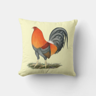 Cojín Decorativo Gallo Azul Rojo Gamecock