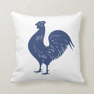 Cojín Decorativo Gallo de la púrpura del vintage
