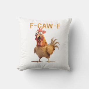 Cojín Decorativo Gallo que grita divertido F graznido F Humor