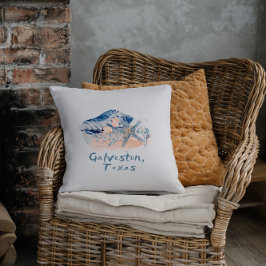 Cojín Decorativo Galveston Texas Seashells