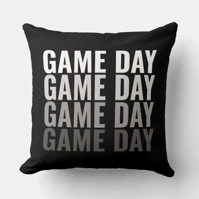 Cojín Decorativo “Game Day Repeat” Bold Throw Pillow (Anverso)