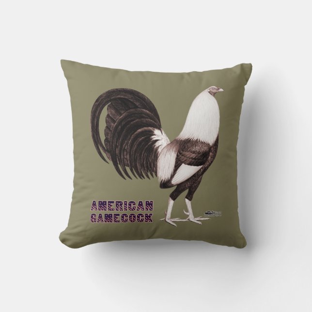 Cojín Decorativo Gamecock Sepia (Anverso)