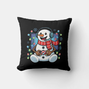 Cojín Decorativo Gamer del Muñeco de Nieve Nevado