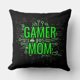Cojín Decorativo Gamer MOM Cyber Digital Green