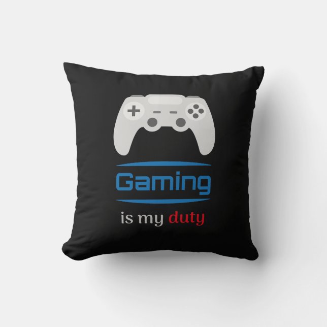 Cojín Decorativo Gaming Is My Duty Gamer Controller (Anverso)