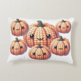 Cojín Decorativo Ganchillo Calabaza Adorable