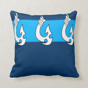 Cojín Decorativo Gancho de pescados hawaiano tribal