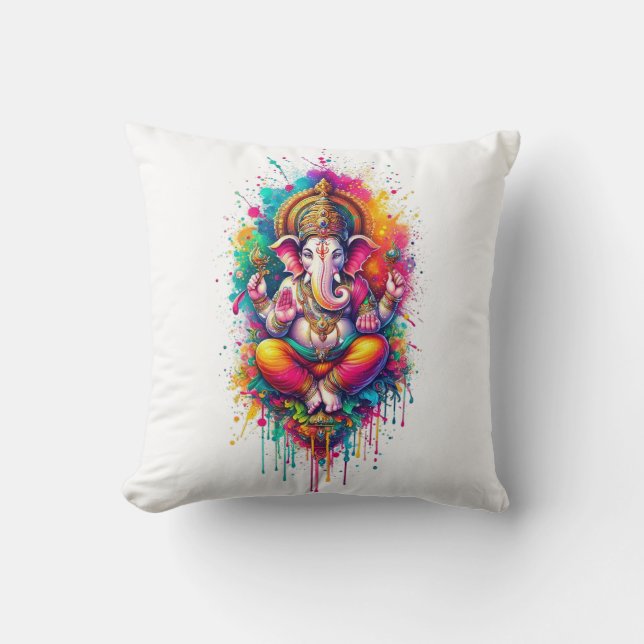 Cojín Decorativo Ganesha 2 16x16 (Anverso)