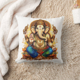 Cojín Decorativo Ganesha, ganesh, remoción de obstáculos en ganapat