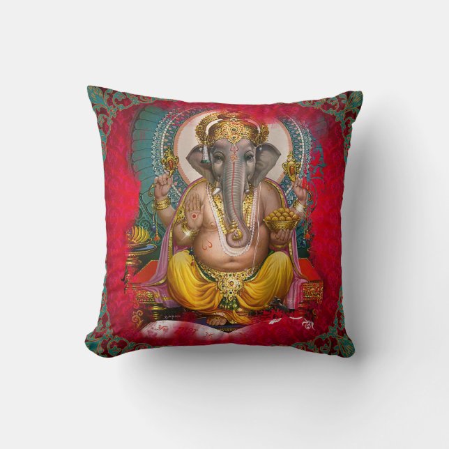 Cojín Decorativo Ganesha - Pillow (Anverso)