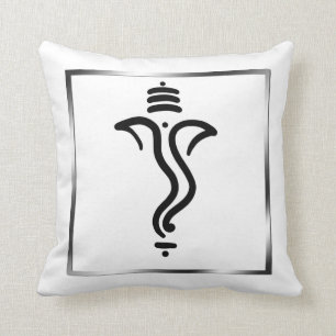 Cojín Decorativo Ganesha simple con clase/dios indio