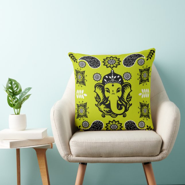 Cojín Decorativo Ganesha Themed Hindu Art Print (Silla)