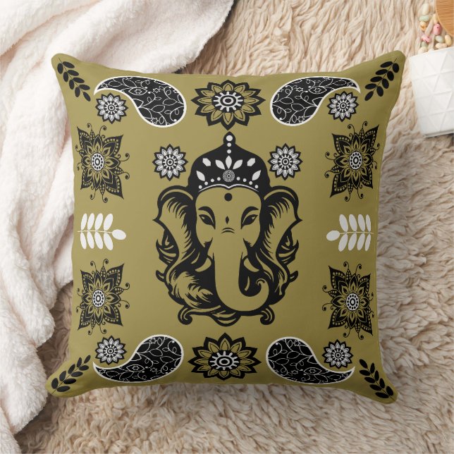 Cojín Decorativo Ganesha Themed Hindu Art Print (Manta)