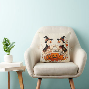 Cojín Decorativo Ganso Divertido Sombrero de Bruja de Halloween Oto
