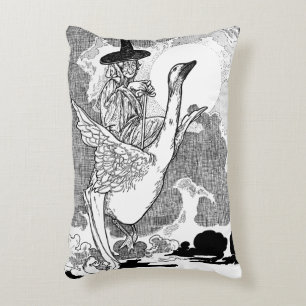 Cojín Decorativo Ganso Madre Victoriano Antiguo por Charles Robinso