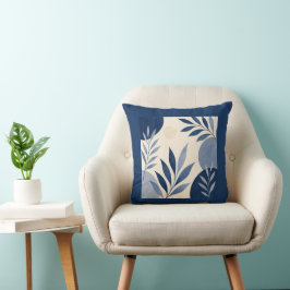 Cojín Decorativo Gardens Syracuse Ivory Blue Foliage Cushion