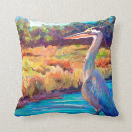 Cojín Decorativo Garza azul