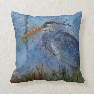 Cojín Decorativo Garza del azul del pillow_great del tiro