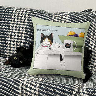 Cojín Decorativo Gata Calico Catitud Cocina de Gatos