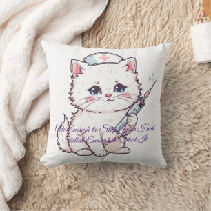 Cojín Decorativo Gata Enfermera Personalizada