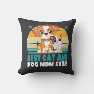 Cojín Decorativo Gata Retro Mamá Perro Gato Furmama Cachorro Mot Ki