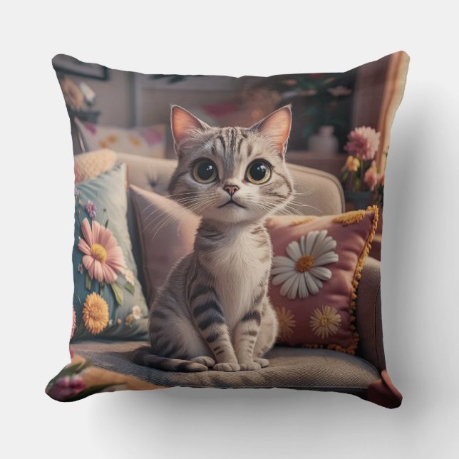 Cojín Decorativo Gatito (Anverso)