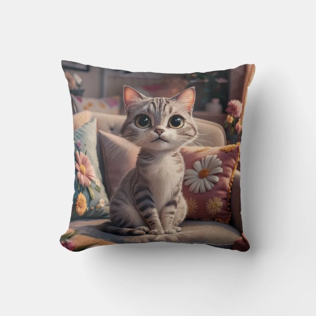 Cojín Decorativo Gatito (Anverso)