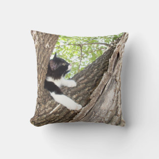 Cojín Decorativo Gatito blanco y negro