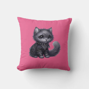 Cojín Decorativo Gatito de Gótico suave