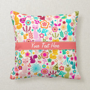 Cojín Decorativo Gatito del jardín