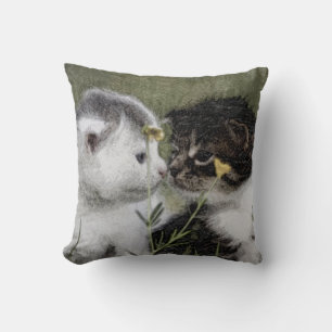 Cojín Decorativo Gatito, lindo, naturaleza