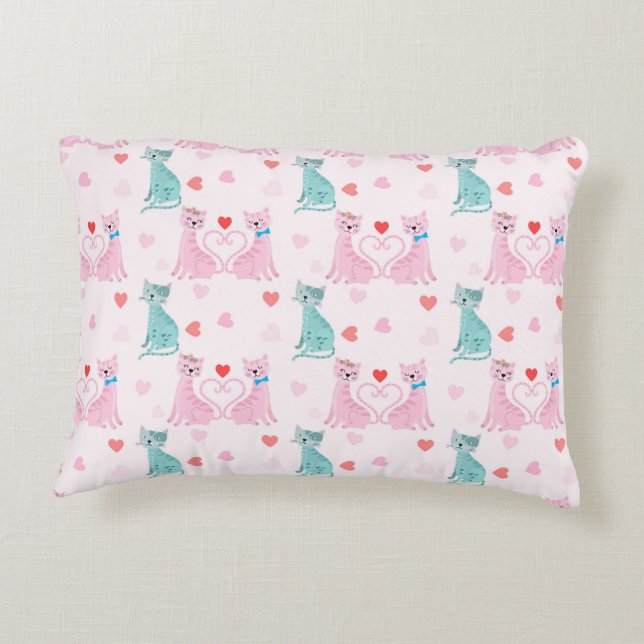 Cojín Decorativo Gatitos del Amor (Reverso)