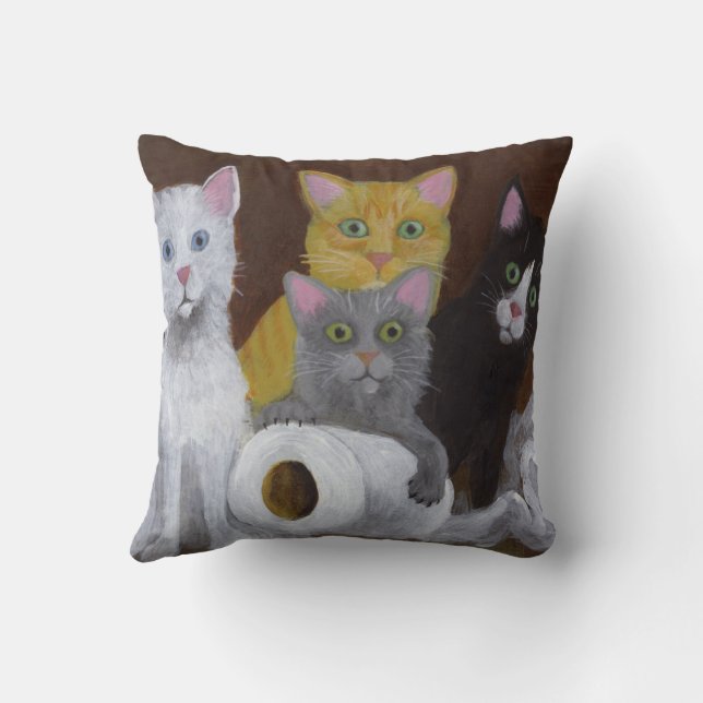 Cojín Decorativo Gatitos juguetones (Reverso)