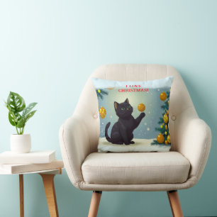 Cojín Decorativo Gatitos Navidades juguetones