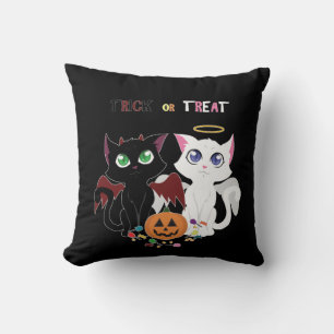 Cojín Decorativo Gatitos trucos o tratados