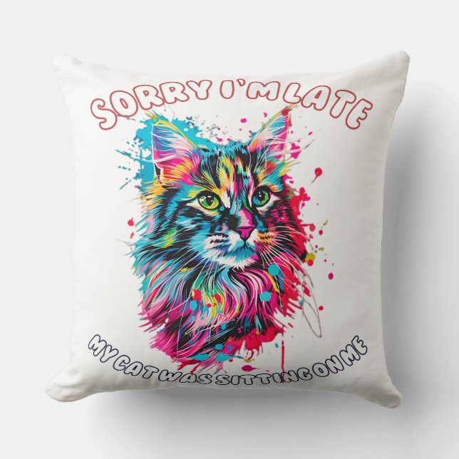 Cojín Decorativo Gato (Anverso)