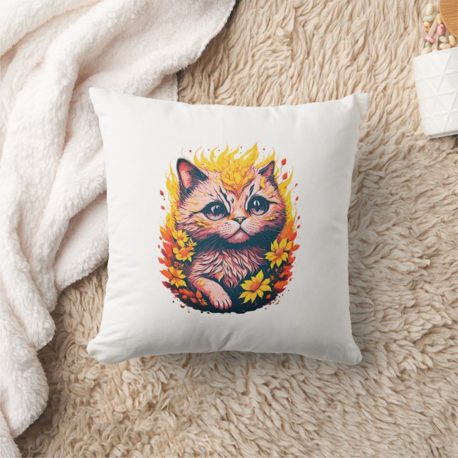 Cojín Decorativo Gato Adorable (Manta)