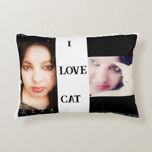 COJÍN DECORATIVO GATO AMOR Y NUESTRAS IMÁGENES Y ESCRIBO QUE ME GUS