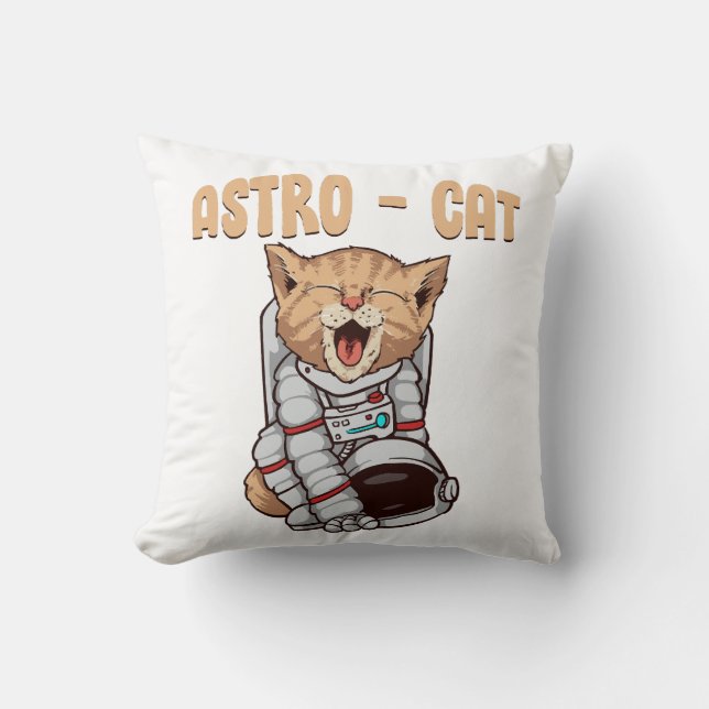 Cojín Decorativo Gato Astro (Anverso)