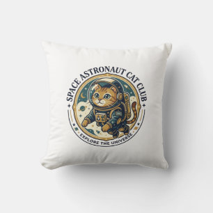 Cojín Decorativo Gato Astronauta Espacial Regalo para Papá Gato - A