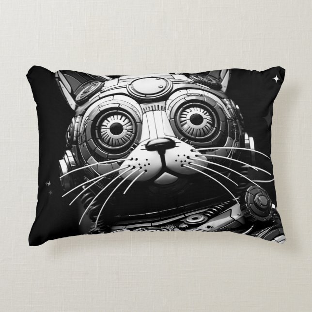 Cojín Decorativo Gato atómico #98 (Anverso)