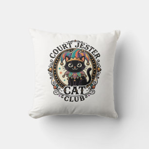 Cojín Decorativo Gato Bufón Diseño divertido para amantes de los ga