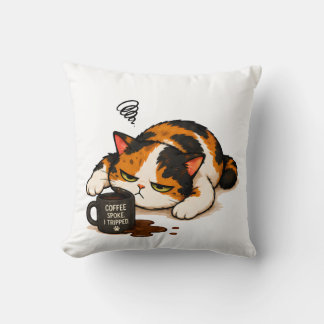 Cojín Decorativo Gato Calico Gruñón - Habló el Café