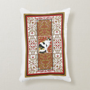 Cojín Decorativo Gato Calico Ornamentado Personalizado