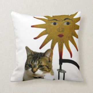 Cojín Decorativo Gato celeste