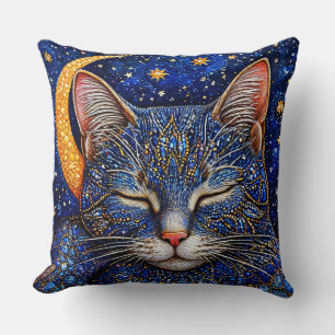 Cojín Decorativo Gato colorido lindo